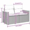 vidaXL Gartensofa-set mit Kissen 8 pcs Grau Poly Rattan