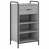 vidaXL Schuhschrank 51 x 36,5 x 93 cm Holzwerkstoff Sonoma-Grau