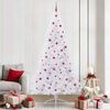 vidaXL Künstlicher Weihnachtsbaum Weiß 240 cm PVC und Stahl
