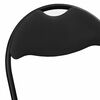 vidaXL Klappstuhl 2 pcs Schwarz 48 x 43,5 x 81 cm Kunstleder