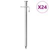 vidaXL Zeltheringe 24 Stk. 19,5 cm 8 mm Verzinkter Stahl