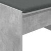 vidaXL Flurbank mit Kissen Beton Grau 103 x 38 x 40 cm