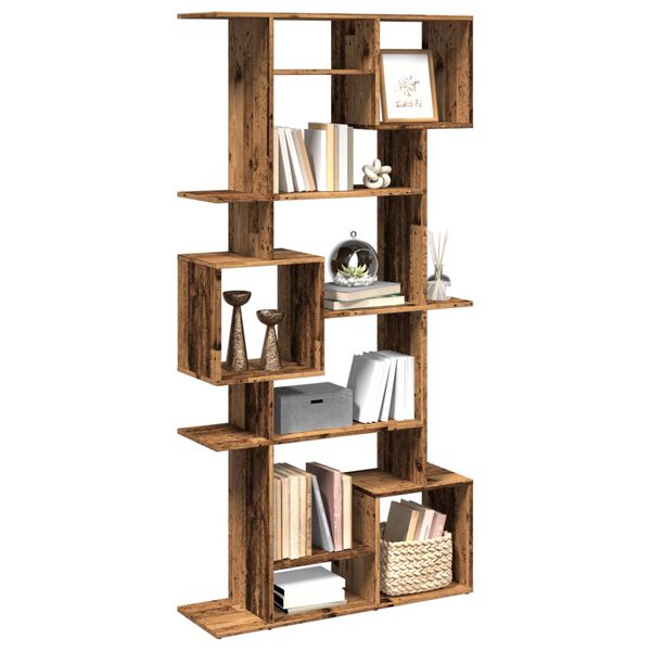 vidaXL B&uuml;cherregal Altholz-Optik 92x29x188 cm Holzwerkstoff
