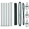 vidaXL Sechseckzaun mit Betonsockel 10 x 1 m PVC-beschichteter Stahl