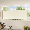 vidaXL Seitenmarkise Ausziehbar 117x600 cm Creme