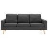 vidaXL 3-Sitzer-Sofa Dunkelgrau Stoff