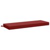 vidaXL Bankkissen SOEST 100 % Polyester Weinrot 100 x 40 x 8 cm