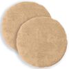 vidaXL Kissenbezug 2 stk. HEERLEN Creme &Oslash; 40 cm Faux Kaninchenfell