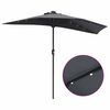 vidaXL Gartenparasol Anthrazit 294 x 150 x 223 cm Stoff