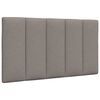 vidaXL Bettgestell ohne Matratze "Hanko" Taupe 90x190 cm Stoff