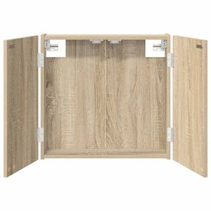 vidaXL Dartboard Schrank Sonoma-Eiche 56 x 12 x 53,5 cm Holzwerkstoff
