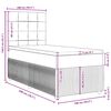 vidaXL Boxspringbett mit Matratze Dunkelblau 100x200 cm Samt
