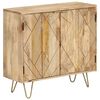 vidaXL Sideboard 80x30x75 cm Massivholz Mango