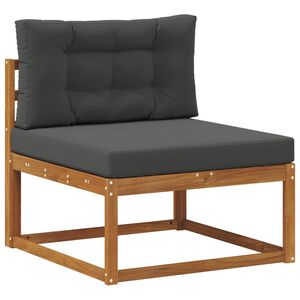 vidaXL Outdoor Mittelsofa Massivholz Akazie Natur