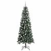 vidaXL K&uuml;nstlicher Weihnachtsbaum mit 300 LEDs mit St&auml;nder Gr&uuml;n 240 cm