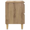 vidaXL Bettschrank Artisan-Eiche 40 x 35 x 50 cm Holzwerkstoff