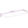 vidaXL Tischplatte 70x20x2,5 cm Rechteckig Massivholz Mango