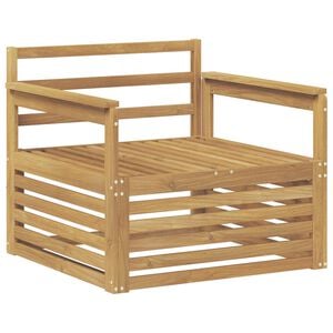 vidaXL Outdoor-Sofa Massivholz Akazie Wei&szlig;