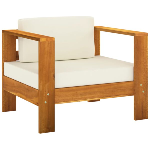 vidaXL 8-teiliges Garten-Lounge-Set mit Kissen 100 x 60 cm Akazienholz