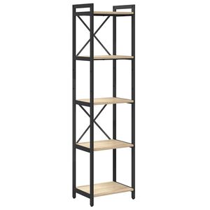 vidaXL B&uuml;cherregal 40 x 30 x 155 cm Holzwerkstoff Sonoma-Eiche