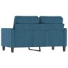 vidaXL 2-Sitzer-Sofa Blau 120 cm Samt