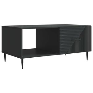vidaXL Couchtisch Schwarz 90 x 50 x 40 cm Holzwerkstoff