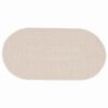 vidaXL Teppich ZIZUR Creme 200 x 100 cm Polypropylen
