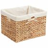 vidaXL Aufbewahrungsk&ouml;rbe 3 pcs Natur 35 x 30 x 25 cm Wasserhyazinthe
