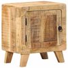 vidaXL Nachttisch 40x32x46 cm Raues Massivholz Mango