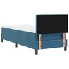 vidaXL Boxspringbett mit Matratze Dunkelblau 80 x 200 cm Samt