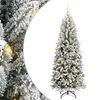 vidaXL K&uuml;nstlicher Weihnachtsbaum mit 150 LEDs mit St&auml;nder Wei&szlig; 150 cm
