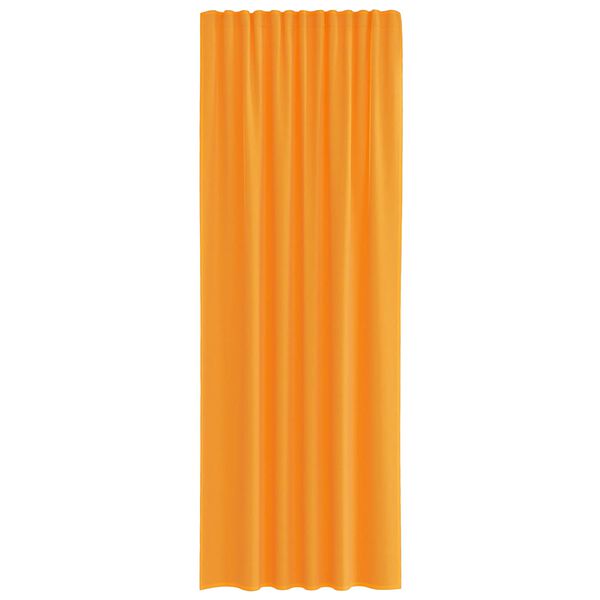 vidaXL Voile Vorh&auml;nge mit Stangentaschen 2 Stk. Orange