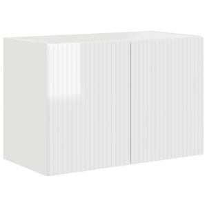 vidaXL TV-Wandschrank 59,5 x 31 x 40 cm Hochglanz Wei&szlig; Holzwerkstoff
