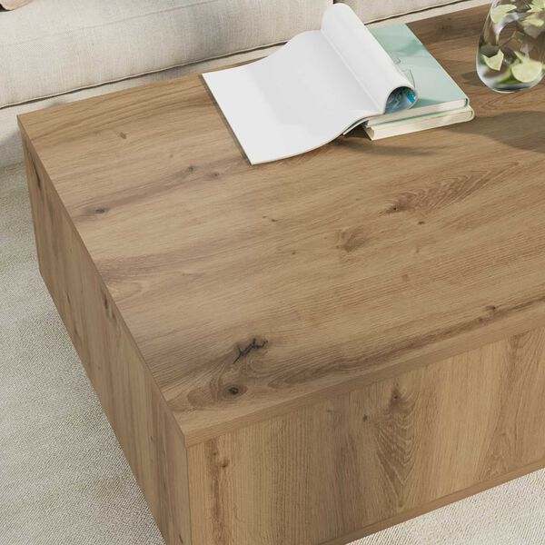 vidaXL Couchtisch Artisan-Eiche 95 x 55 x 31 cm Holzwerkstoff