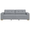 vidaXL 3-Sitzer-Sofa Hellgrau 180 cm Stoff