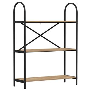 vidaXL B&uuml;cherregal 3 Ebenen 80 x 30 x 109 cm Holzwerkstoff