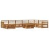 vidaXL Outdoor-Sofagarnitur 9 pcs Natur Massivholz Akazie