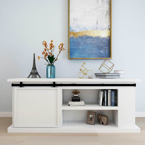 vidaXL Mini Schiebet&uuml;rbeschlag Set f&uuml;r Schrankt&uuml;ren Carbonstahl 200 cm