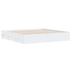 vidaXL Bettgestell mit Schubladen Weiß 180x200 cm Holzwerkstoff