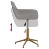 vidaXL Esszimmerstuhl Drehbar Hellgrau Samt