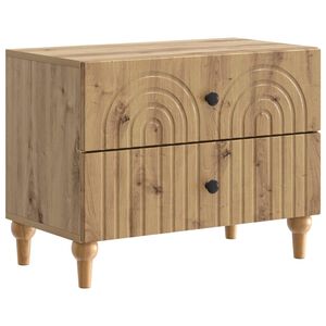 vidaXL Nachttisch Artisan-Eiche 62 x 34,5 x 48 cm Holzwerkstoff