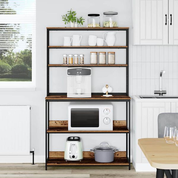 vidaXL K&uuml;chenregal Altholz 100 x 40 x 168 cm Holzwerkstoff