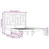 vidaXL Massivholzbett ohne Matratze 160x200 cm Kiefernholz