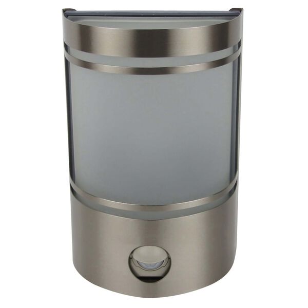 Smartwares Wandleuchte mit Bewegungsmelder Au&szlig;enbereich 14x20x10,5 cm Silber