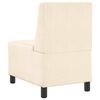 vidaXL | Modulares Armfreies Sofa | Creme 55 x 74 x 82 cm Cordstoff