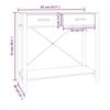 vidaXL Konsolentisch 82x38x75 cm Holzwerkstoff