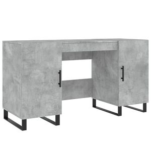 vidaXL Schreibtisch Betongrau 140x50x75 cm Holzwerkstoff