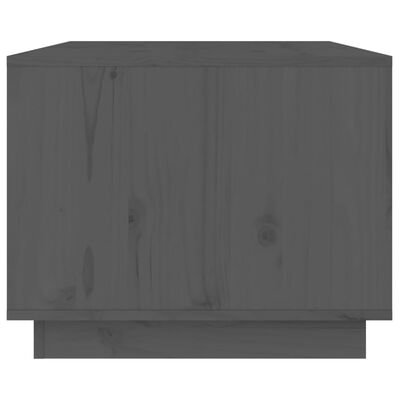vidaXL Couchtisch Grau 80x50x40 cm Massivholz Kiefer