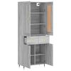 vidaXL Highboard Grau Sonoma 69,5x34x180 cm Holzwerkstoff