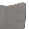vidaXL Relaxsessel Taupe Stoff